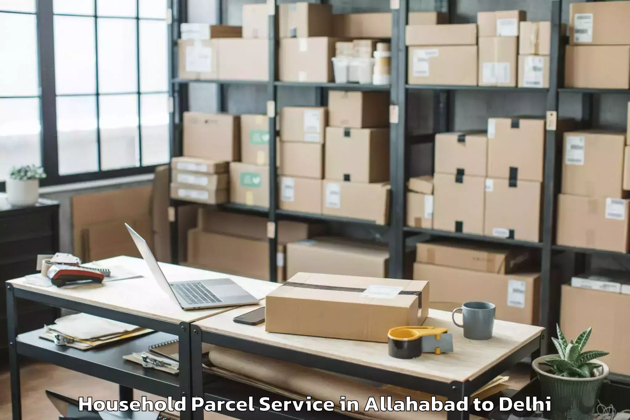 Book Allahabad to Dt City Centre Mall Delhi Household Parcel